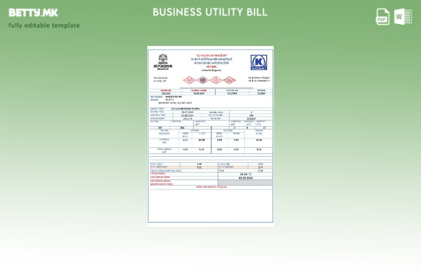 Сметката за комунални услуги за деловна вода во Турција